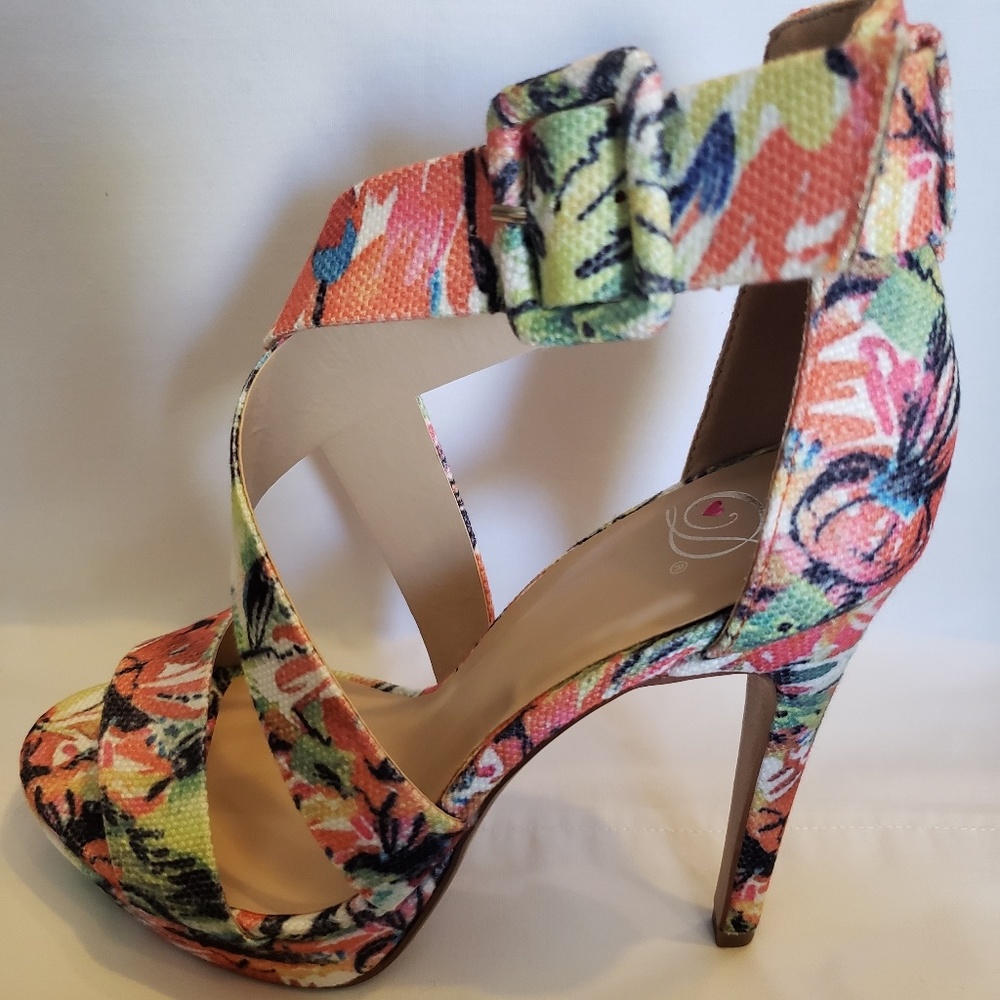 Multi Floral Heel
